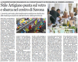 Savona - Stile Artigiano punta sul vetro e sbarca nel centro di Savona, la manoifestazione organizzata da Confartigianato è in programma da venerdì a domenica - 26-09-2017 15-30-37